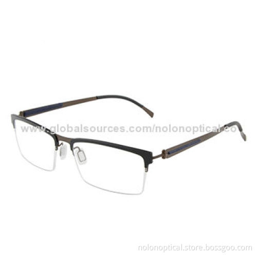 High-quality Metal Reading Glasses with Nylon Temple, Logo Can be Printed